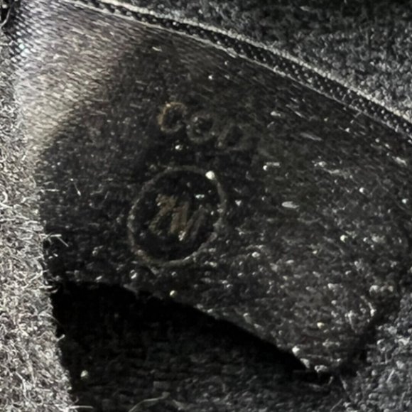 Cougar Boots Womens 7M Brown Leather Gold Tone Zip Almond Toe Block Ankle Shaft - Picture 10 of 10